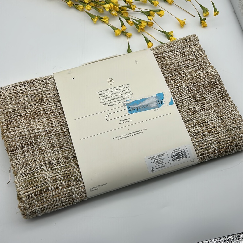 Threshold Natural Tan Textured Table Runner - Picture 6 of 6